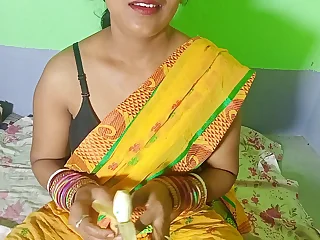 Debar Bhabhi Special Banana Sex Indian XXX Porn with Discernible Hindi Dirty Audio