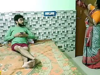 Indian teen schoolboy fucking with hot beautiful maid Bhabhi! Uncut homemade sex